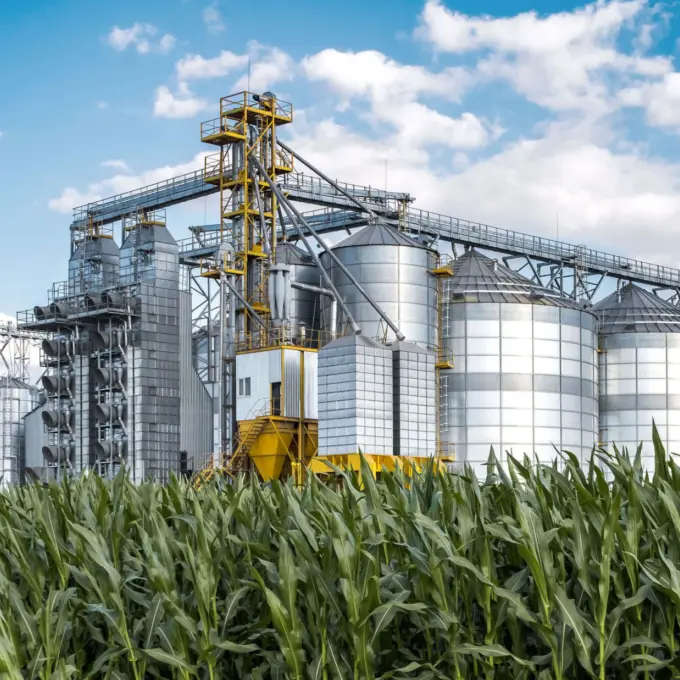 Silos on a farm 2