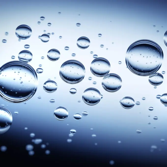 Water treatment - Water bubbles