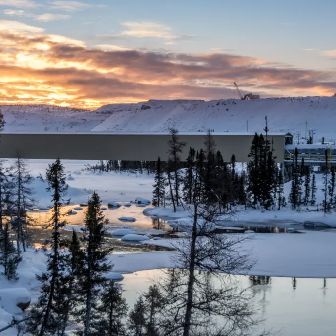Bloom Lake - Material handling - Forest and snow