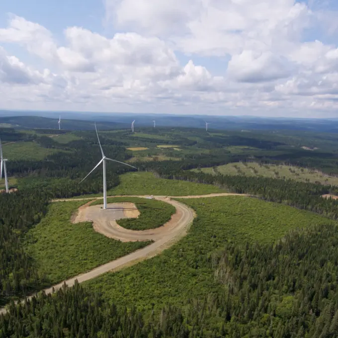 Project Page Hero 34 wind turbines Gaspe