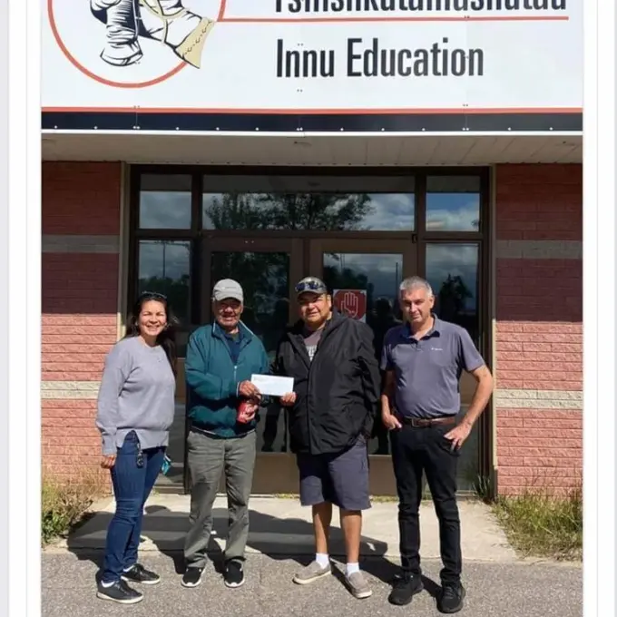 Social engagement - Donation to the Mamu Tshishkutamashutau – Innu Education School Board in Newfoundland, 2020