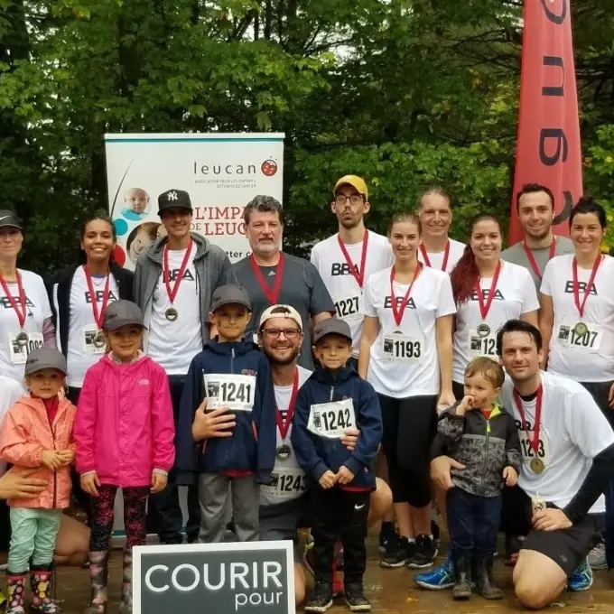 Social engagement - Team BBA at the race for Leucan, Montréal (QC) 2019