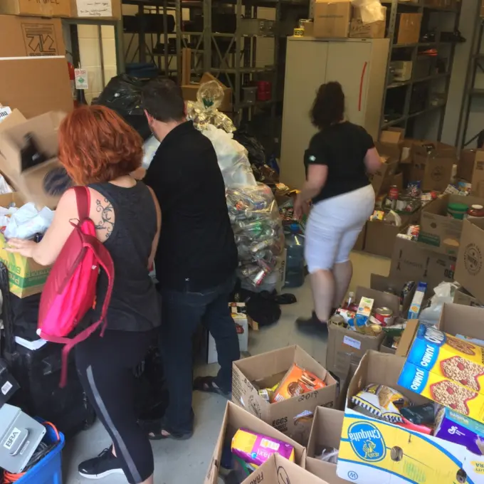Social engagement - BBA local food drive in Mont-Saint-Hilaire, Quebec, 2019