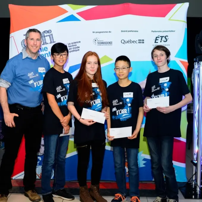 Social engagement - BBA scholarships presented at the Défi génie inventif, Québec 2018