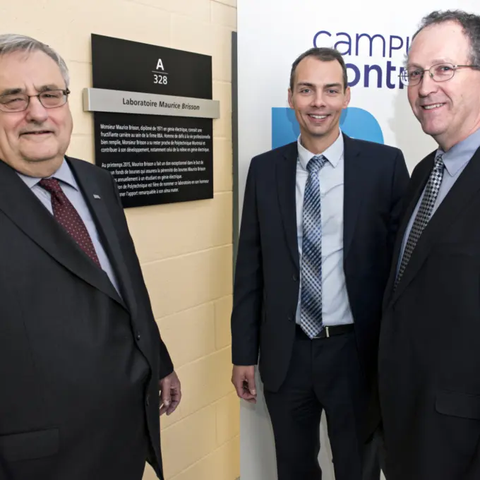 Social engagement - Creation of the Maurice Brisson Scholarship Fund at Polytechnique Montréal, Montréal (QC) 2015