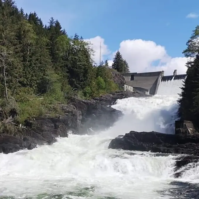 Ocean Falls spillway