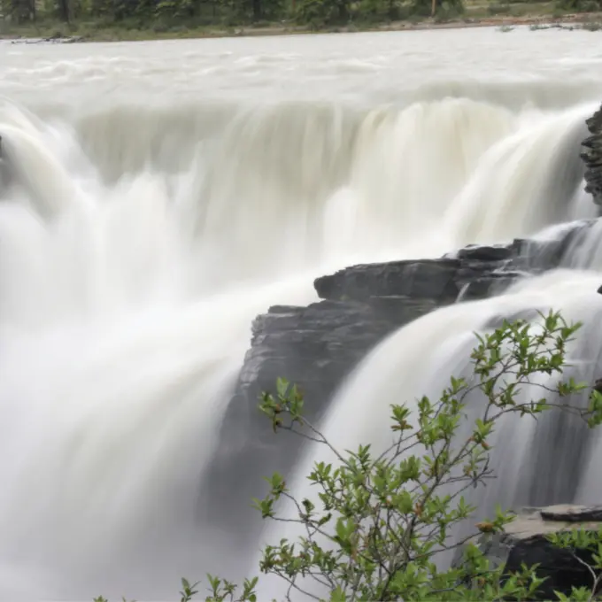 Athabasca Falls Near Canyon Creek Pumped Storage